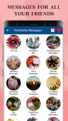 Friendship Quotes & Messages android App screenshot 6